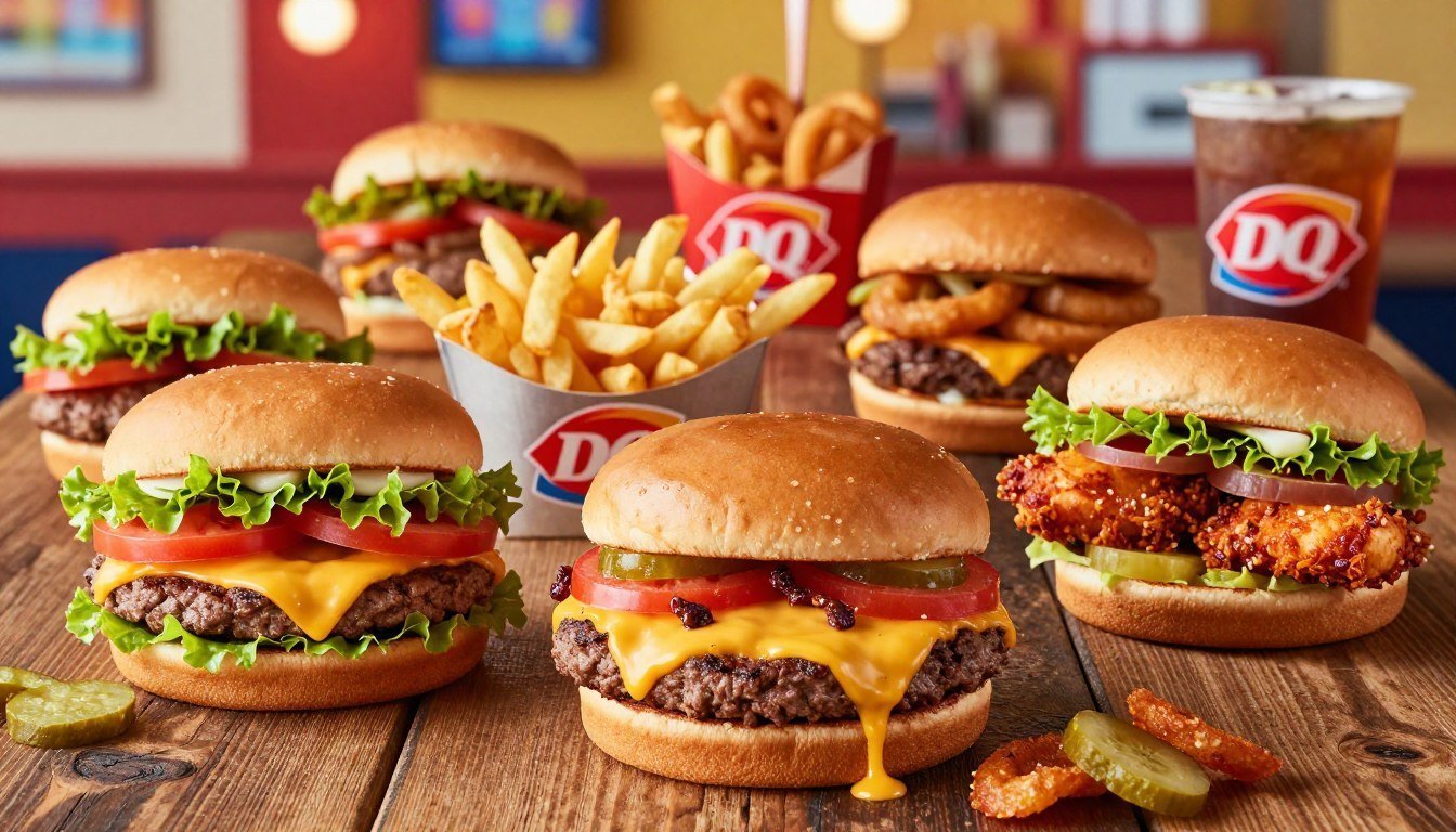 dairy queen burgers menu