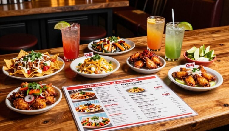 Chili's Happy Hour Menu with Prices