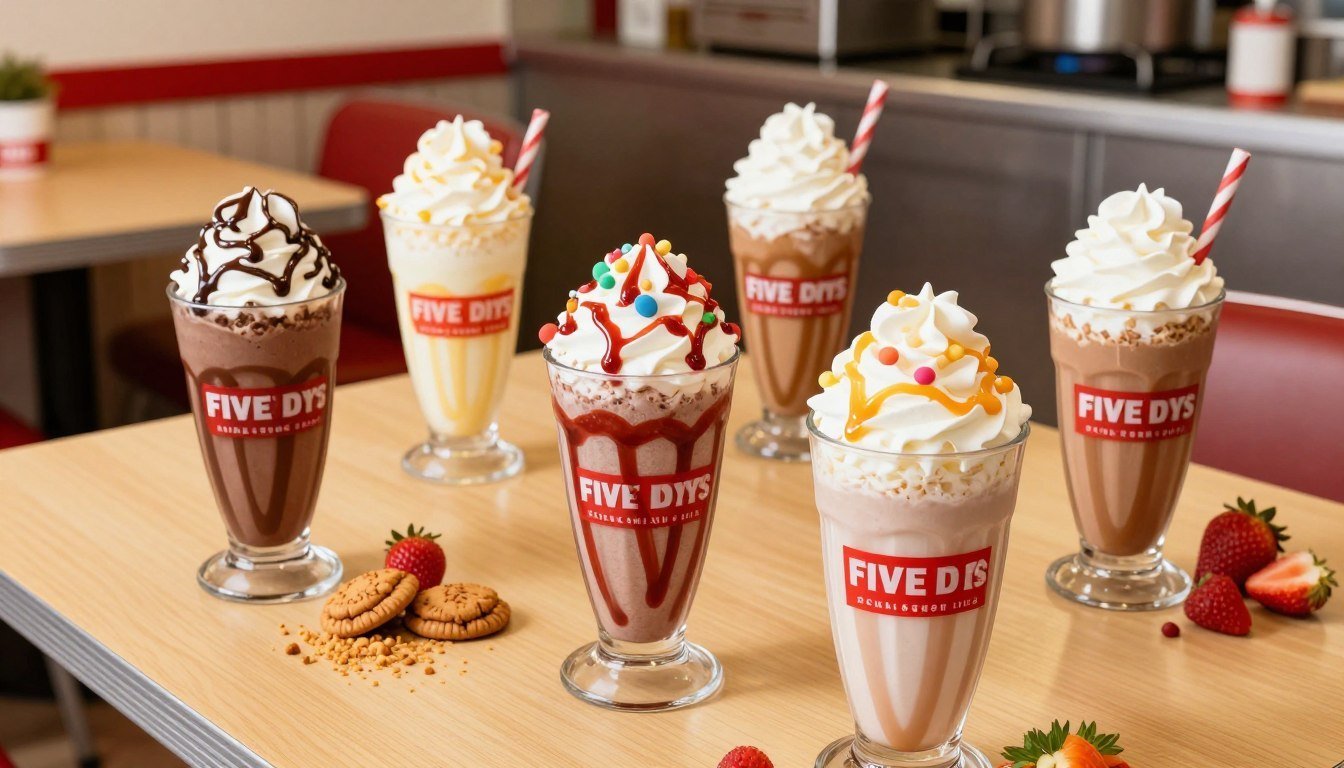 Five Guys Milkshake Menu