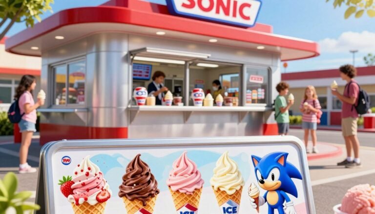 Sonic Ice Cream Menu